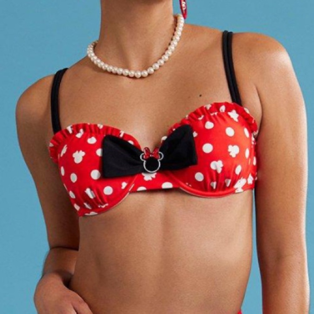 Disney Minnie Mouse polka dot swim top